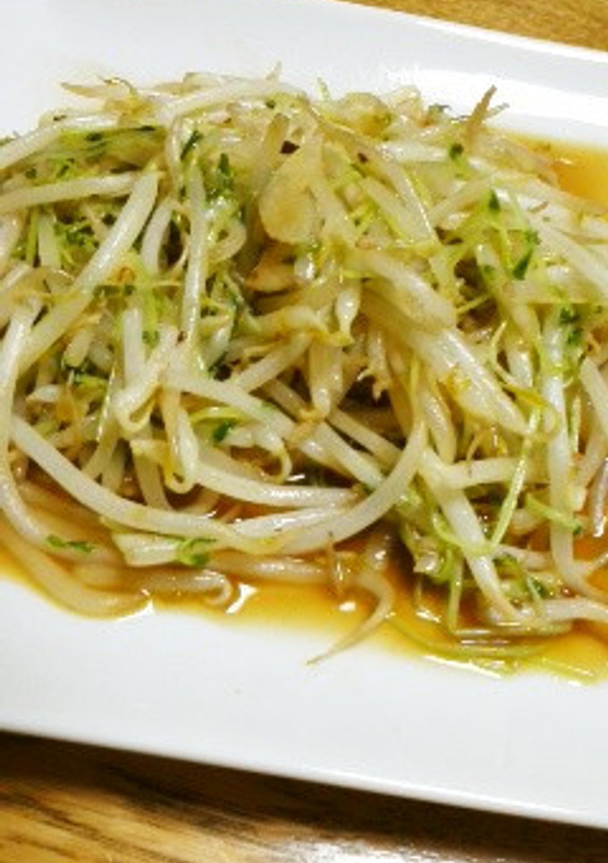 簡単☆豆苗ともやしの大蒜オイスター炒め-レシピのメイン写真
