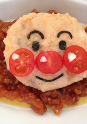 マッシュポテトで★アンパンマン★-レシピのメイン写真