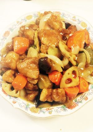 若鶏と野菜の黒酢あん-レシピのメイン写真