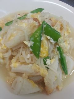 春野菜&切り干し大根とチクワの卵とじ-レシピのメイン写真
