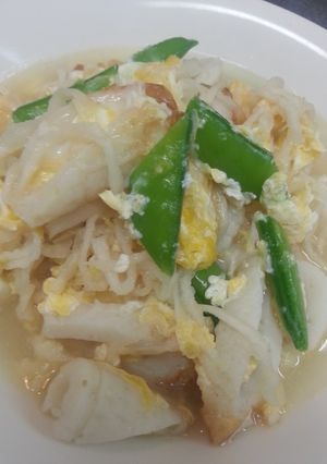 春野菜&切り干し大根とチクワの卵とじ-レシピのメイン写真