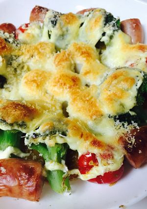 なんでも野菜のチーズ焼き-レシピのメイン写真