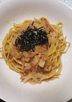急な時でも！たらこクリームパスタ-レシピのメイン写真