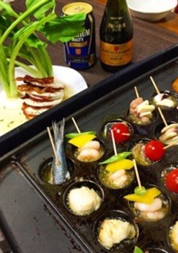 簡単♪切ってポンっ♪たこ焼き器アヒージョ-レシピのメイン写真