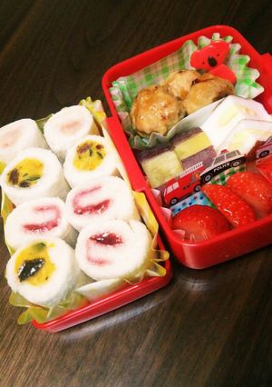 簡単☆作り置き！お弁当にロールサンド-レシピのメイン写真