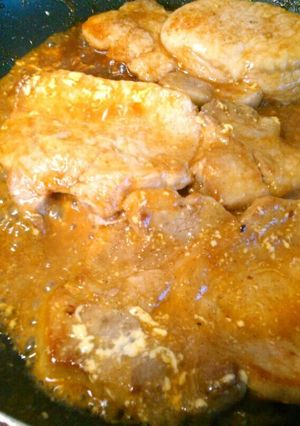 豚カツ用肉の焼き肉マヨバター炒め☆☆☆-レシピのメイン写真