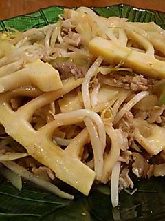 筍と野菜のソース炒め-レシピのメイン写真