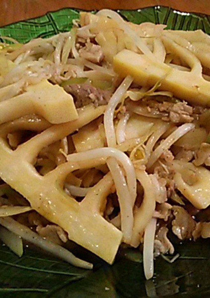 筍と野菜のソース炒め-レシピのメイン写真