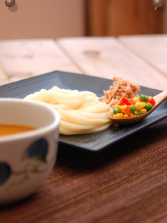 ツナと野菜のカレーざるうどん-レシピのメイン写真