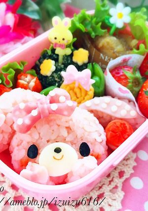 キャラ弁♡ちょこんとぼんぼんりぼんちゃん-レシピのメイン写真