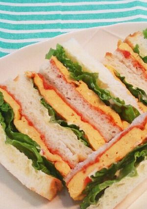 手作り！！ふんわり卵のサンドイッチ-レシピのメイン写真