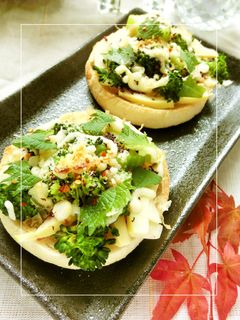 紫蘇香る❀ 筍×ブロッコリーの和トースト-レシピのメイン写真