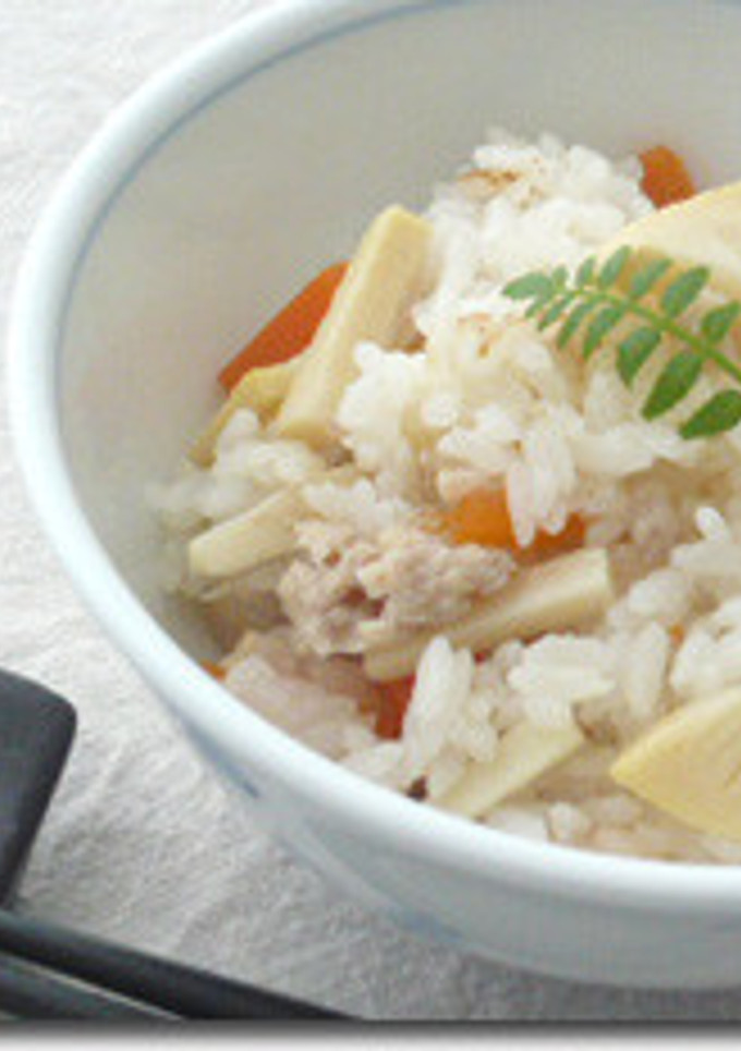 母の日に！たけのこと鶏の炊き込みご飯-レシピのメイン写真
