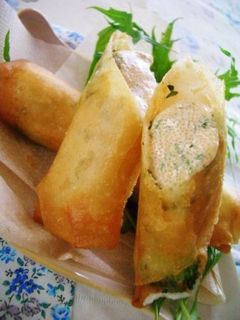 *お餅と明太マヨの春巻き*-レシピのメイン写真