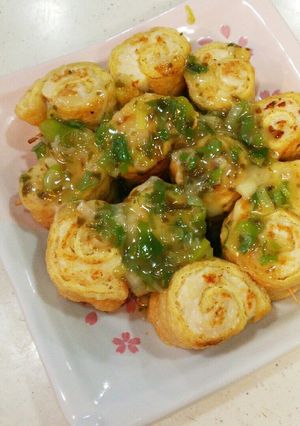 鳥ささ身と油揚げのクルクル焼き-レシピのメイン写真