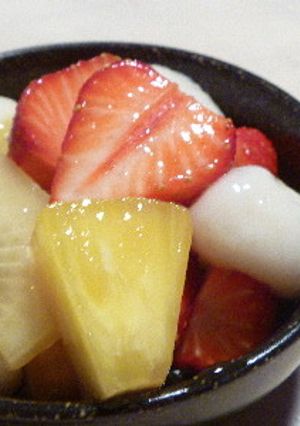 固くならないつるるんフルーツ白玉-レシピのメイン写真