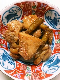 鳥とゴボウのさっぱり煮-レシピのメイン写真