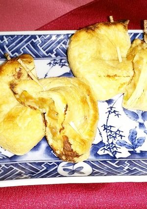 ネギ味噌納豆の揚げ詰め焼き-レシピのメイン写真