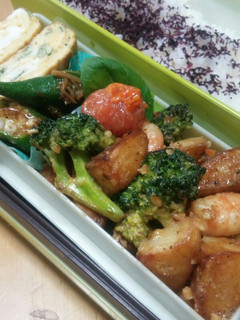 ☆揚げじゃがえび炒め☆お弁当0508-レシピのメイン写真