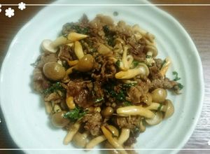 牛肉としめじの時雨煮(大葉入り)-レシピのメイン写真