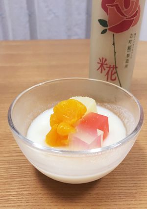 母の日＊感動！簡単！バラ味の甘酒ゼリー-レシピのメイン写真