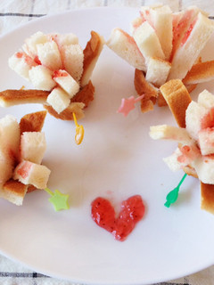 母の日♡子どもと作れるクルクルお花パン*-レシピのメイン写真