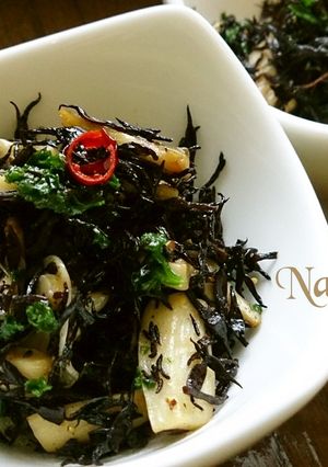 無塩料理☆ひじきとエリンギガーリック炒め-レシピのメイン写真