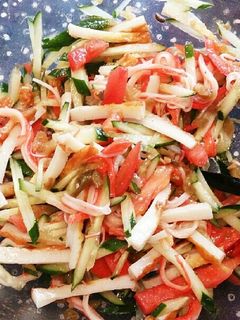 ザーサイで味付け簡単☆さっぱり中華サラダ-レシピのメイン写真