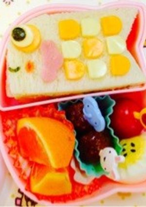 サンドイッチde鯉のぼり弁当…♩-レシピのメイン写真