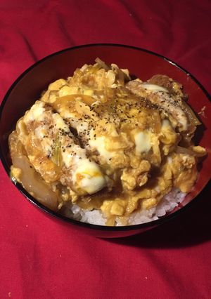 新玉ねぎを使った簡単チーズカツ丼-レシピのメイン写真