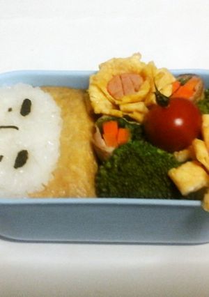 キャラ弁当♪お花畑のかわうそ君-レシピのメイン写真