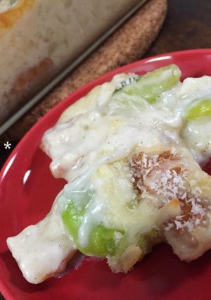 子どももよろこぶ!そら豆と竹輪のグラタン-レシピのメイン写真