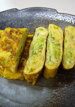キャベツ入り玉子焼き☆~お好み焼き風~-レシピのメイン写真