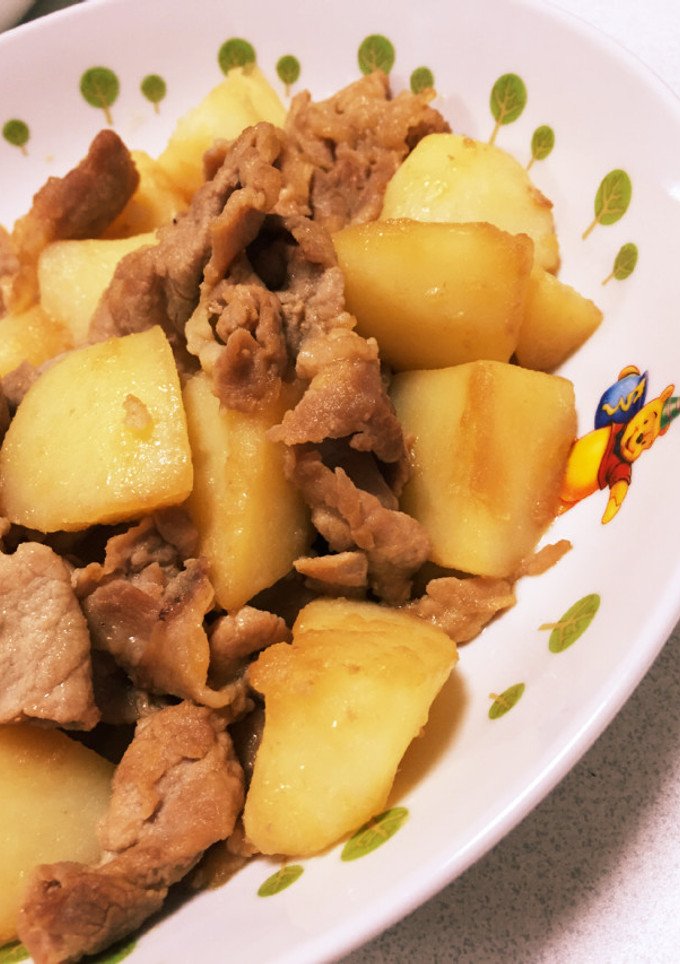 豚肉と新じゃがのしょうゆ炒め-レシピのメイン写真
