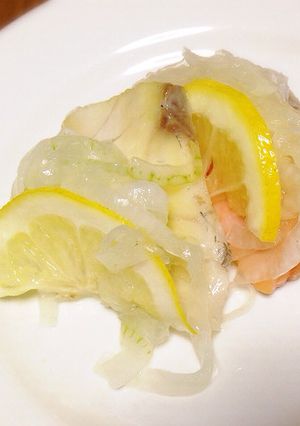 刺身が余ったら…レモンマリネ-レシピのメイン写真