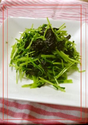 豆苗海苔あえ-レシピのメイン写真