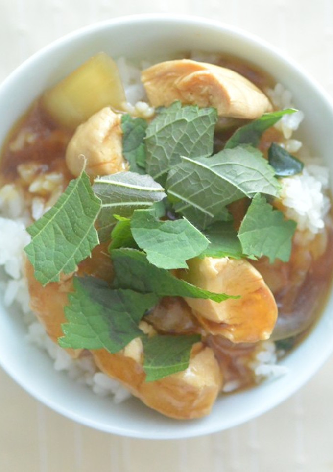 えごまとささみのあんかけ丼-レシピのメイン写真