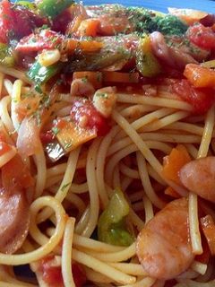 簡単パスタ☆定番ナポリタンの作り方-レシピのメイン写真