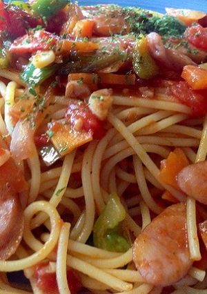 簡単パスタ☆定番ナポリタンの作り方-レシピのメイン写真