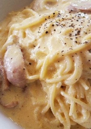 ワンポットパスタのカルボナーラ風-レシピのメイン写真