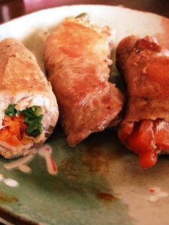 にんじんといんげんのお肉巻き-レシピのメイン写真