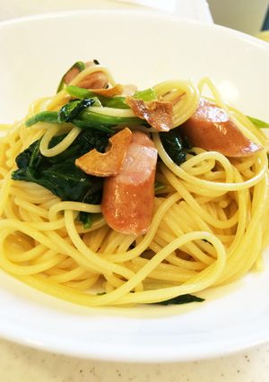 『あごなし亭』ウインナーのパスタ♩-レシピのメイン写真
