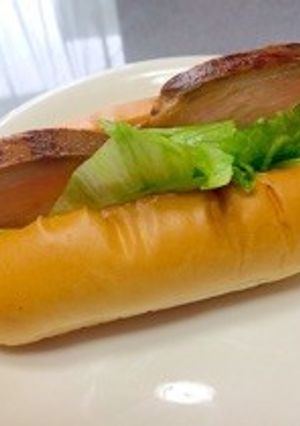 鶏チャーシュードッグ（コッペパン）-レシピのメイン写真