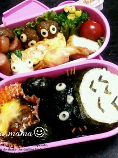 トトロと仲間達♡キャラ弁-レシピのメイン写真