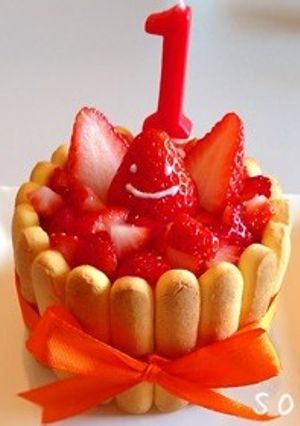 1歳のバースデーケーキ-レシピのメイン写真
