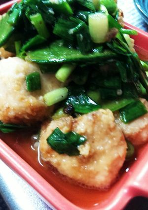 鶏むね肉と絹さやのたっぷりネギの揚げ浸し-レシピのメイン写真