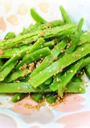 麺つゆで簡単！さやえんどうのおひたし-レシピのメイン写真