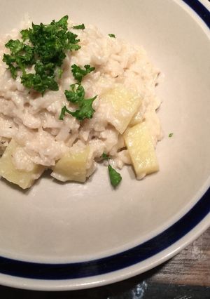 旦那レシピ㉑アンチョビとポテトのリゾット-レシピのメイン写真