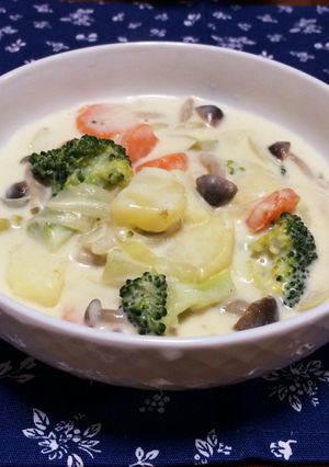 野菜たっぷりクリームシチュー-レシピのメイン写真