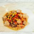 むね肉、椎茸のバター醤油炒め**